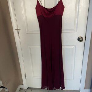 Burgundy Evening Gown